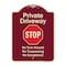 Signmission Designer Series-Private Driveway No Turn Around Or Trespassing No Exceptions W, 24" H, BU-1824-9922 A-DES-BU-1824-9922 - alternate 1